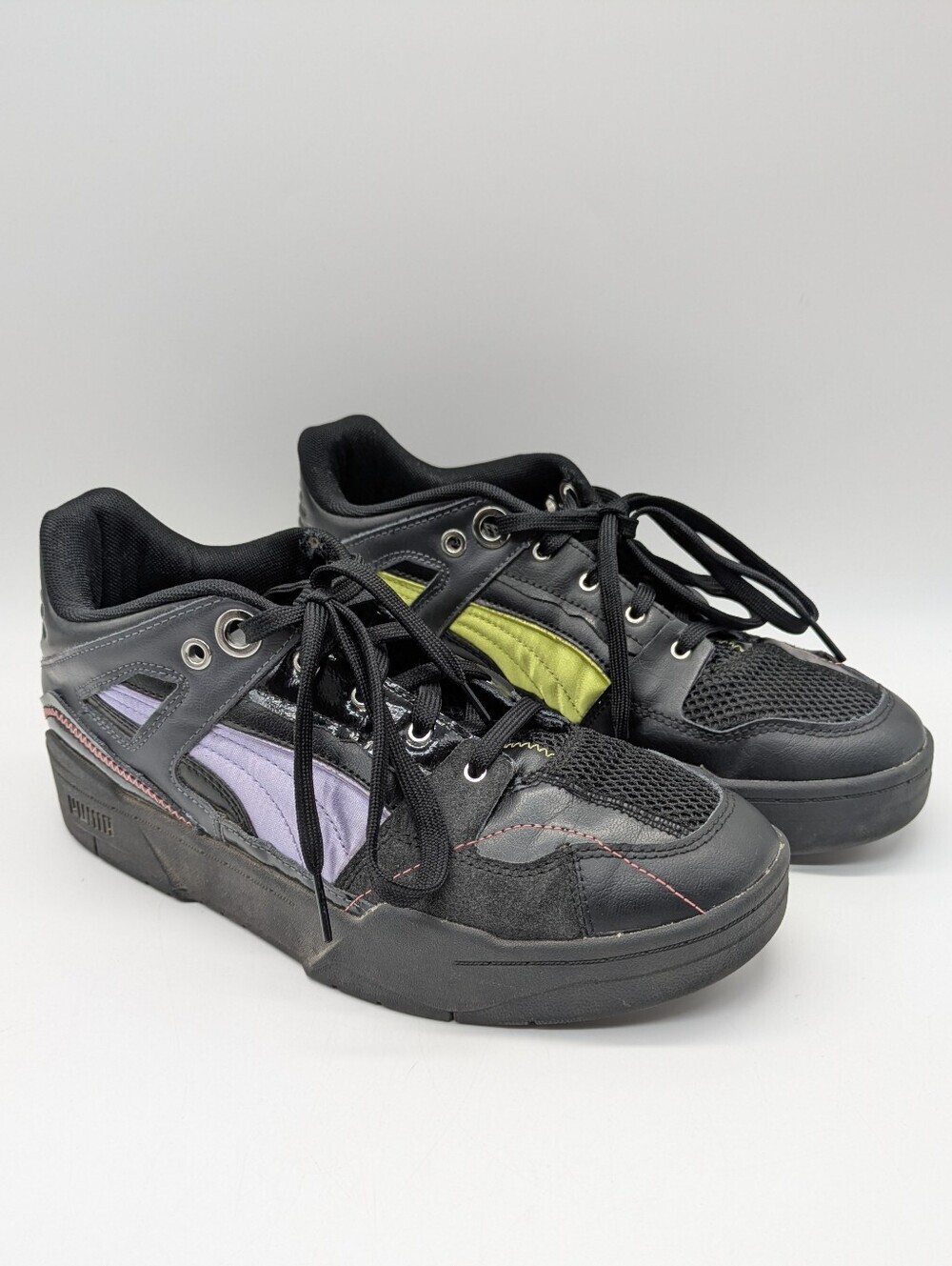 Puma X Ragged Priest Black Neon Purple Green Sneakers 9